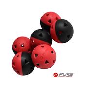 Pure2Improve P2I Golf Impact Balls - Red Black image