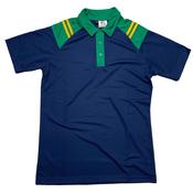 CS Club Polo Shirt - Medium / Navy Green Amber image