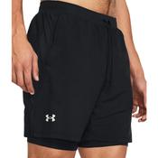 Under Armour Men's Launch 7" 2 in 1 Run Shorts - Black / Small image