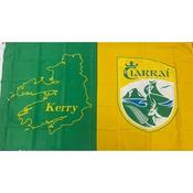 TCF Kerry Crested Flag 5X3 - Green Amber / 5X3 image