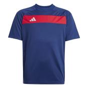 Adidas Trio Essentials Kids Tee Navy Blue Red - - Navy Blue / 9-10 Years image