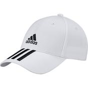 Adidas 3 Stripe Twill Cap White - White Black / One Size image