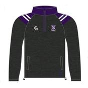 CS Kilrush RFC Half Zip - Black Purple White / Age 10-11