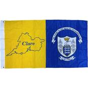 TCF Clare Crested Flag 5X3 - Royal Amber / 5X3 image