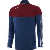 O'Neills Osprey Brushed Half Zip (Navy Melange Maroon White) - Large image
