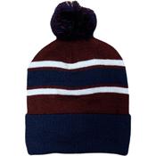 CS Bobble Hat (Navy Maroon White) - Default Title image