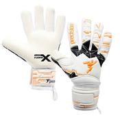 Precision Junior Fusion X Negative Goalkeeper Gloves - 4 / White Orange image