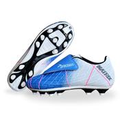 Precision Matrix Junior Velcro Football Boots Aqua White Fuchsia - Blue White / 11 Uk image