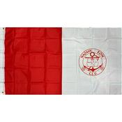 TCF Naomh Eoin Crested Flag - Red White / 5X3 image