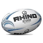 Rhino Storm Pass Developer Rugby Ball - White Blue / Size 5 image