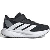 Adidas Duramo Velcro Kids Running Shoes Black White - Black White / 12 Uk image