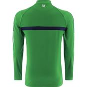 O'Neills Focus Brushed Half Zip Top Green Navy White - Large image