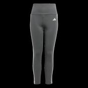Adidas Aeroready 3S Leggings - 9-10 Years / Grey White image