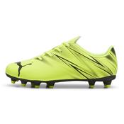 Puma Attacanto Firm Ground Junior Football Boots Electric Lime - 5 Uk image
