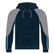 CS Poly Fleece Hoody (Navy Melange Grey Melange Sky) - Age 11-12 image