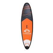 Typhoon Inflatable 10ft SUP Paddle Board - 10ft 2" / Black Orange