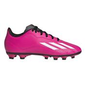 Adidas X Speedportal.4 Firm Ground Junior Football Boots Shock Pink Cloud White - 4 Uk image