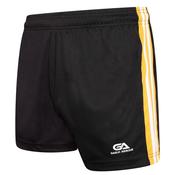 Gaelic Armour Gaelic Shorts Black Amber White - Age 11-12 image