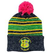 CS Teamwear Kilmihil Ladies Bobble - OSFA / Navy Melange Green Amber Pink