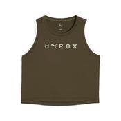 PUMA HYROX CLOUDSPUN ThermoAdapt Crop Tank Dark Olive - Olive / Medium image