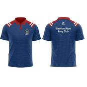 CS Waterford Hunt Pony Club Polo - Blue Red / Age 13-14 image