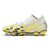 Puma Future Match Firm Ground Junior Football Boots Sedate Gray Asphalt Yellow - 5 Uk image