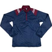 CS Club Half Zip Top Navy Maroon White - Navy Maroon White / Age 10-11 image