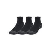 Under Armour Performance Tech 3 Pack Quarter Socks - Black / 4 - 7.5 Uk image