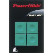 PowerGlide Snooker Chalk 4 Pack - Green / 4 Pack
