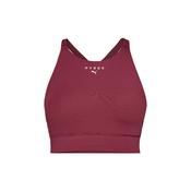 PUMA HYROX SHAPELUXE High Neck Womens Bra Ruby Shimmer - Maroon / Large image