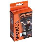 Fox Darwin 1 Star Table Tennis Balls - White / 6 Pack image