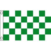 TCF 5X3 Checker Flag Green White - Green White / 5X3