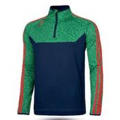 O'Neills Kasey 3 Stripe Brushed Half Zip (Navy Melange Green Red) - Age 9-10 image