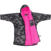 Dryrobe Advanced long Sleeve Changing Robe Black Camo Pink - Black Camo Pink / Medium