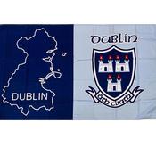 TCF Dublin Crested 5X3 Flag - Navy Sky / 5X3 image