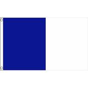 TCF 5x3 Half &amp; Half Flag Royal White image