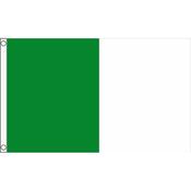 TCF 5x3 Half &amp; Half Flag Green White image