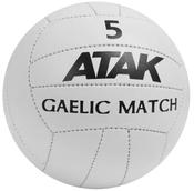 Atak Gaelic Match Football Size 5 - White / Size 5
