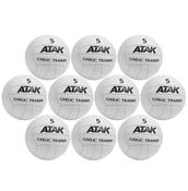 Atak Gaelic Trainer Football Size 5 - 10 Pack - Size 5 / White