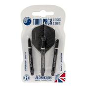 Harrows Twin Pack Dart Flight Black - Black image