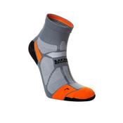 Hilly Marathon Fresh Anklet Granite Orange - Graphite Orange / 9-11.5 Uk