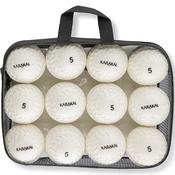 Karakal Speed Ball White 12 Pack - White / Senior