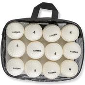 Karakal Speed Ball White 12 Pack - White / Junior
