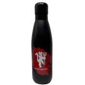 Man Utd Stainless Water Bottle Black - Black image