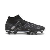 Puma Future Match+ LL Firm Ground Football Boots Black Silver - Black Silver / 6.5 Uk image