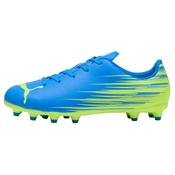 Puma Attacanto II Firm Ground Junior Football Boots Blue Lime - Blue / UK 5 image