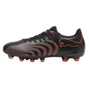 Puma future 9 Play Firm Ground Football Boots Black Red - Black Red / UK 10 image