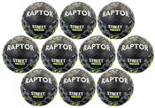 Raptor Street Football 10 Pack - Size 5 10 Pack / Black Yellow
