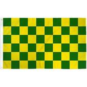 TCF 5X3 Checker Flag Green Amber - Green Amber / 5X3