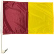 TCF Car Flag Maroon Amber - Maroon Amber